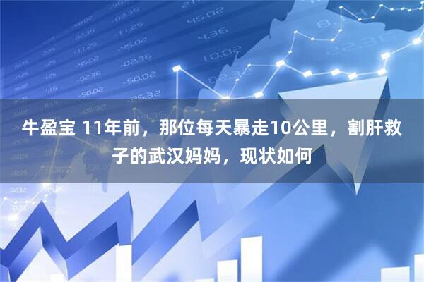 牛盈宝 11年前，那位每天暴走10公里，割肝救子的武汉妈妈，现状如何